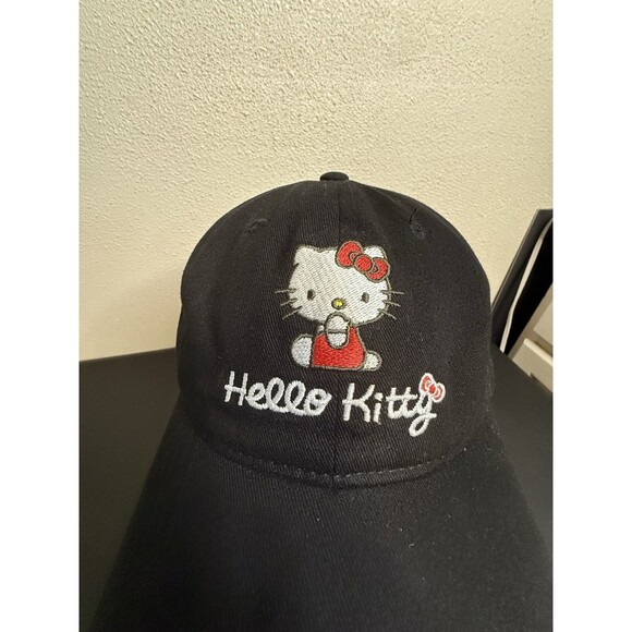 Black Embroidered Hello Kitty Tennis Kitty Hat - Picture 7 of 8